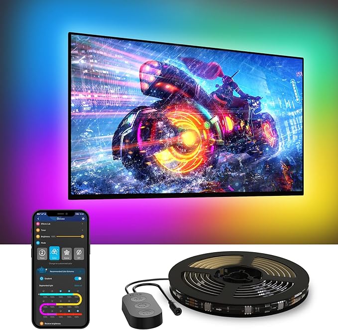 Govee Tira LED TV 3,8M RGBIC para Televisor de 55-65