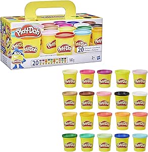 Play Doh – Súper maletín de Colores – Set de 20 latas