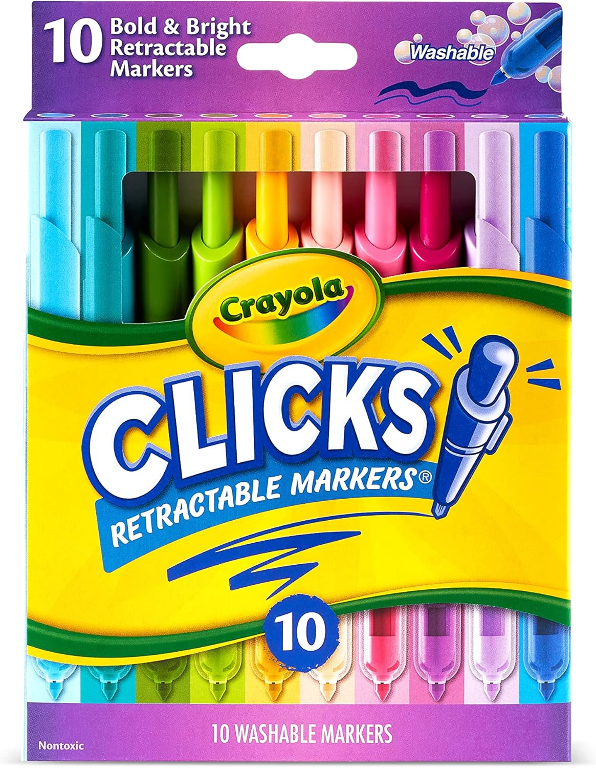 Crayola – Marcadores retráctiles lavables