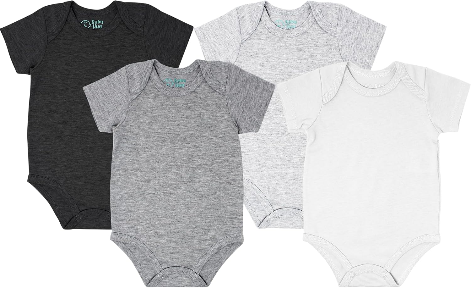 Baby Hug By Nenuco Paquete de 4 De Bodys Manga Corta Bebé-Niño
