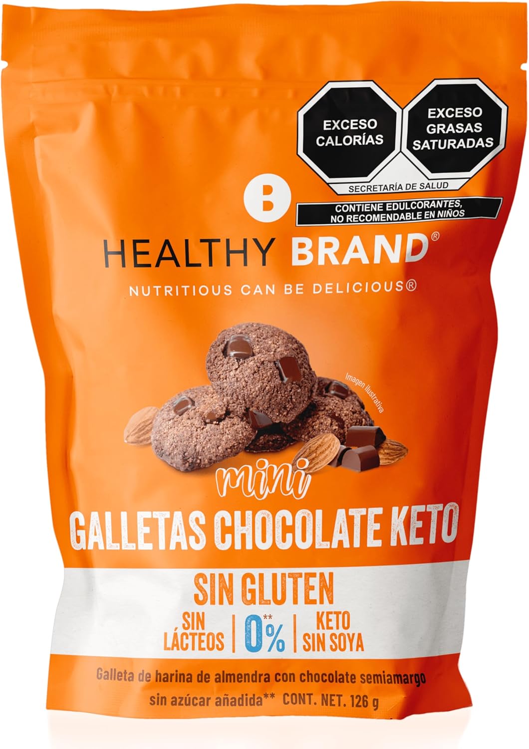 Healthy Brand | Galletas de Chocolate Keto 126g