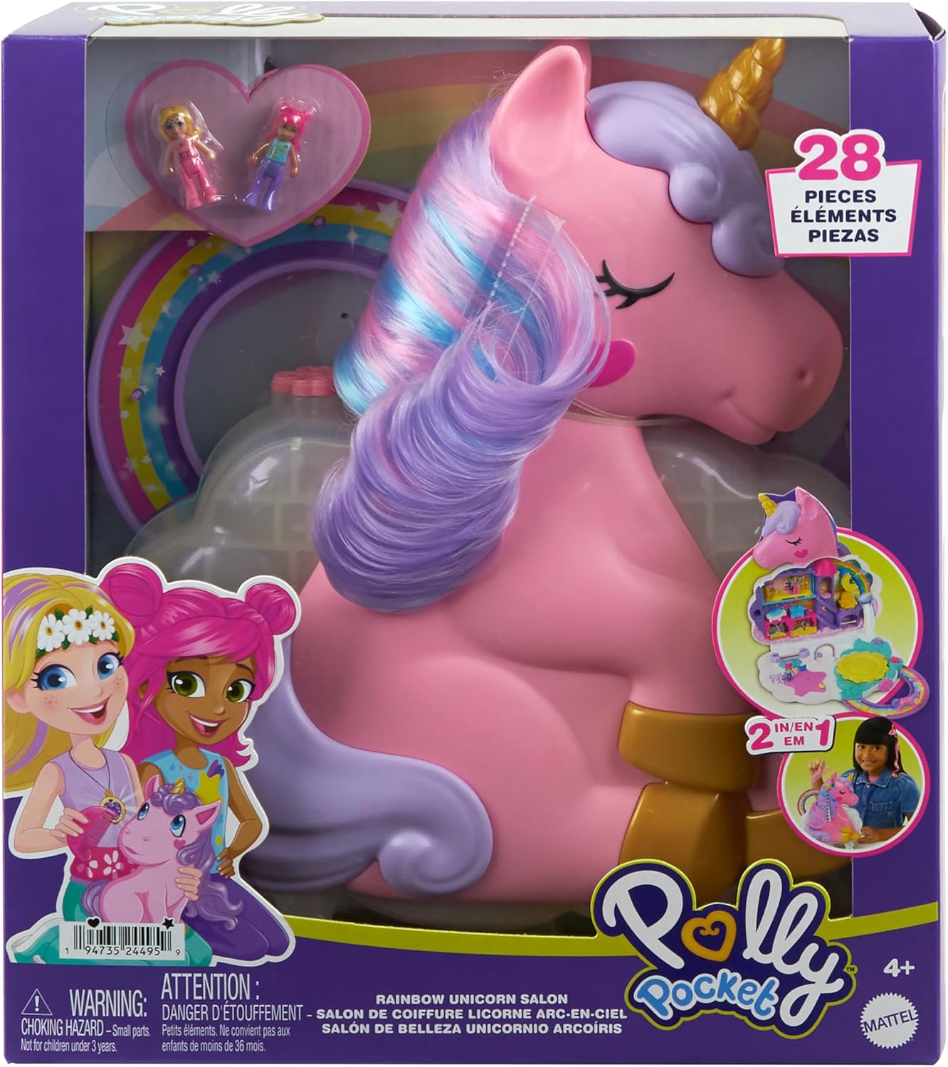 Polly Pocket Set de Juego Compacto Unicornio