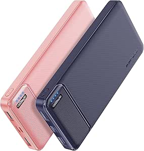 AsperX 2-Pack Power Bank 10000mAh bateria portatil USB C