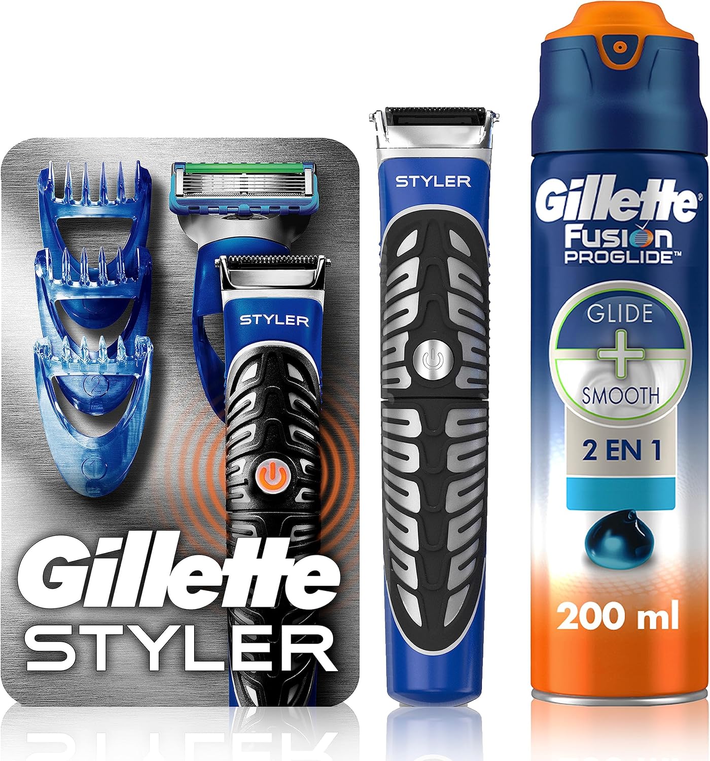 GILLETTE Styler, Kit Rasuradora Eléctrica 3 en 1