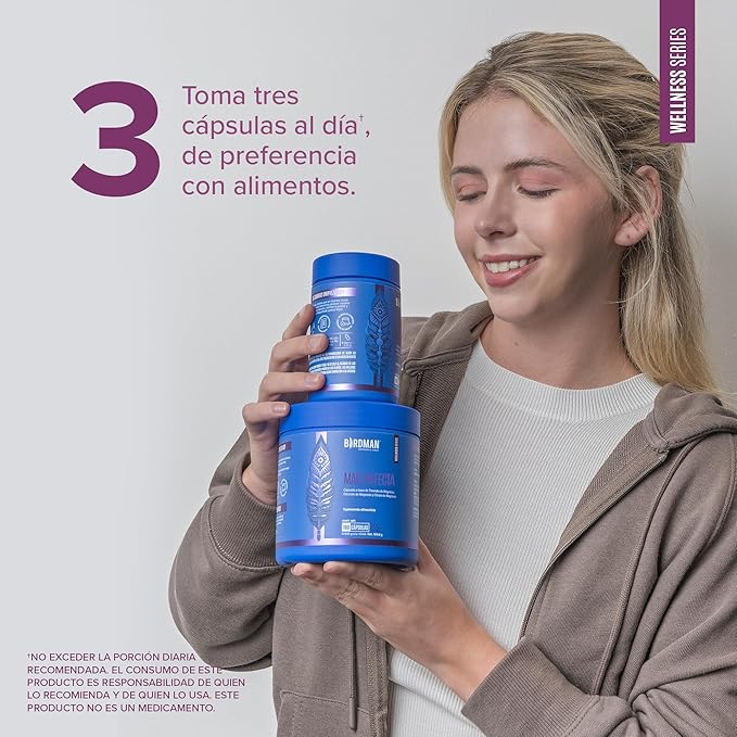 Birdman Mag Trifecta 270 mg Citrato, Glicinato y Treonato de Magnesio