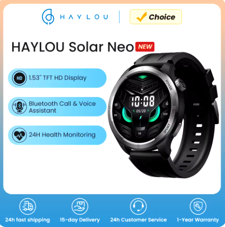 HAYLOU reloj inteligente Solar Neo para hombre y mujer