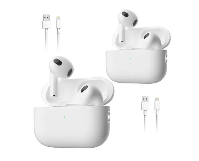 2 Pcs Audífonos Bluetooth Compatible iPhone Xiaomi Android