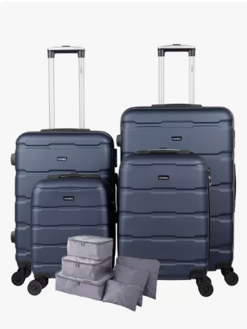 MERCADO LIBRE: Juego 4 Maletas De Viaje Rigidas Ruedas 360