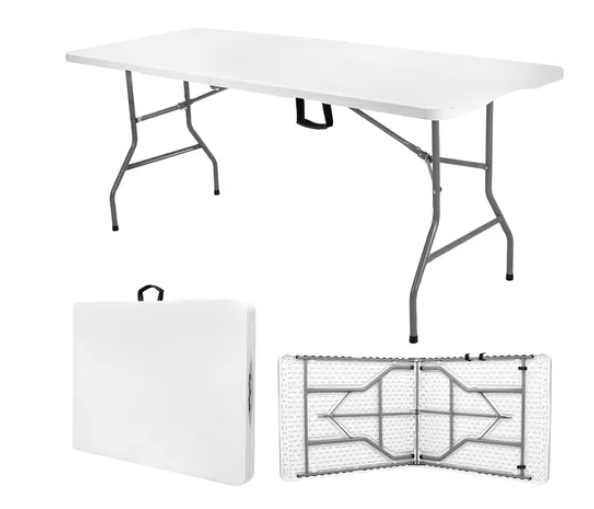 MERCADO LIBRE: Mesa Plegable Plástico Tipo Portafolio 1.80m