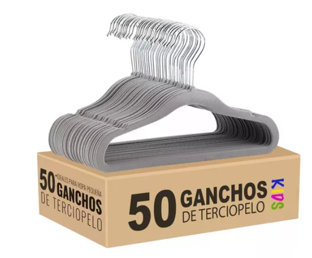 MERCADO LIBRE: Set 50 Ganchos infantiles de Terciopelo