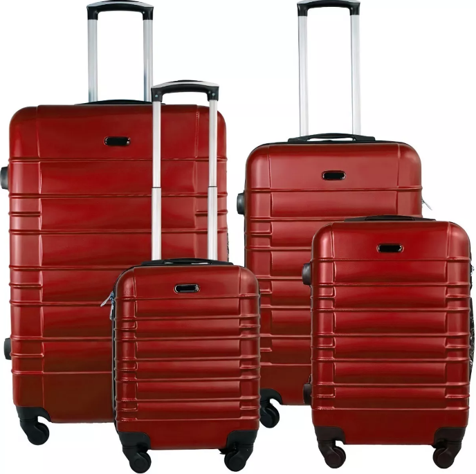 Juego Set 4 Maletas Rigidas Resistente Viaje 4 Ruedas