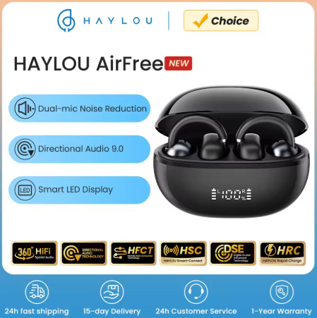 HAYLOU auriculares inalámbricos AirFree con Bluetooth 5,4