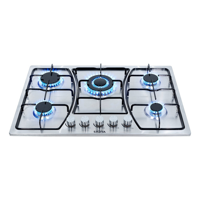 Mercado libre: Parrilla Empotrable Estufa 5 Quemadores Gas Acero Inoxidable