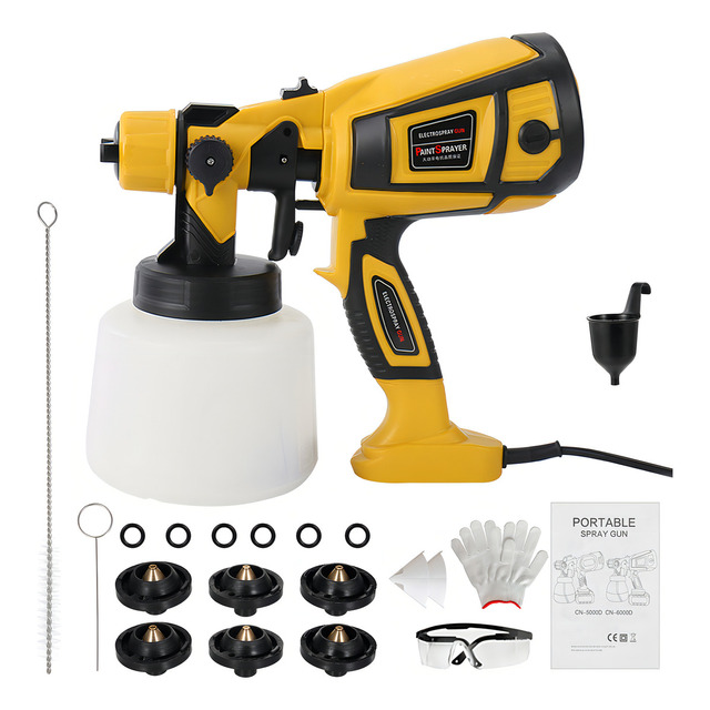 Mercado libre: Máquina para pintar Genérica 110v, 600w Y 1400 Ml sistema HVLP 650W 127V