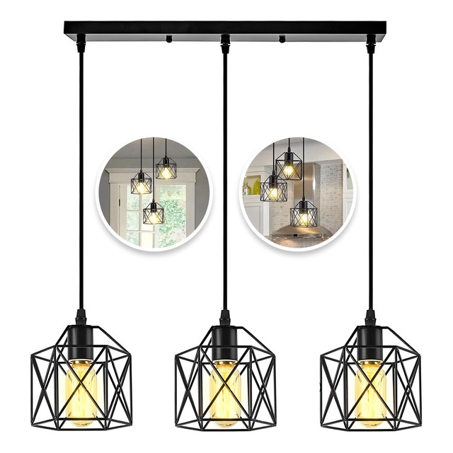 Lampara De Techo Decorativa Vintage Candelabro De 3 Cabezas