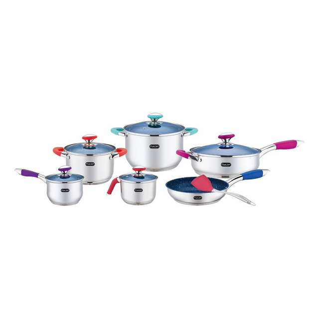 Bateria De Cocina Bonita Fraciel Acero Inoxidable