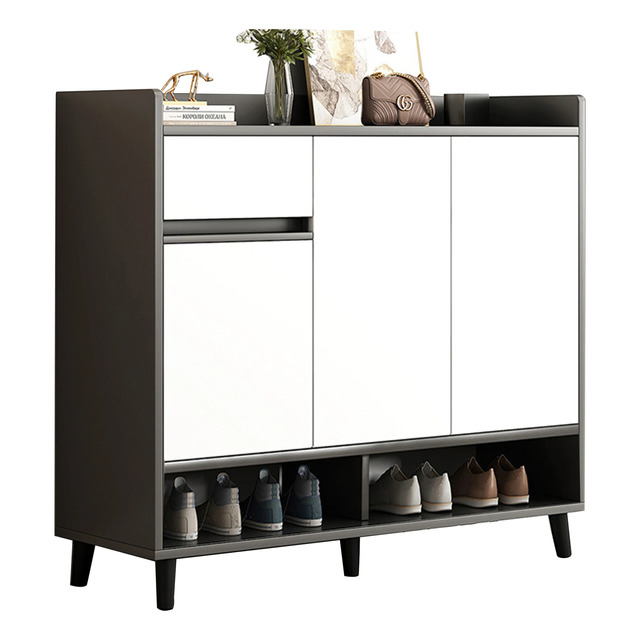 Mercado libre: Zapatero Madera Modernos Organizadora 3 Puertas 1 Cajón 90cm