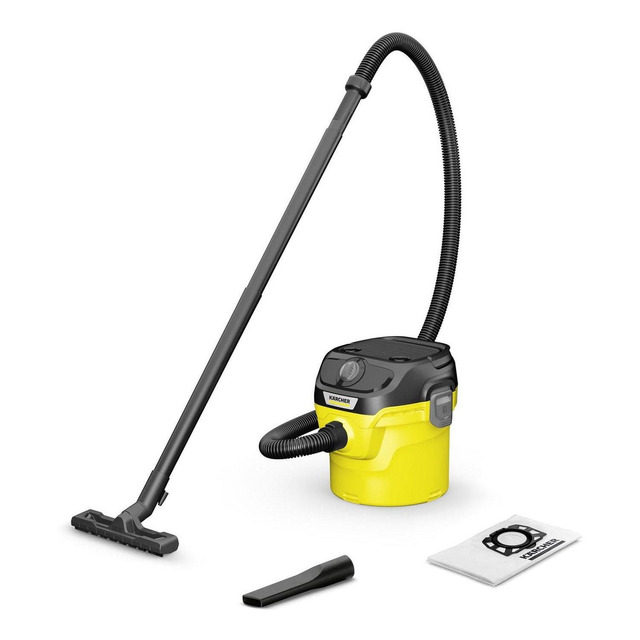 Aspiradora Seco Mojado Kärcher Kwd 1 12 L 1000 W Color Amarillo