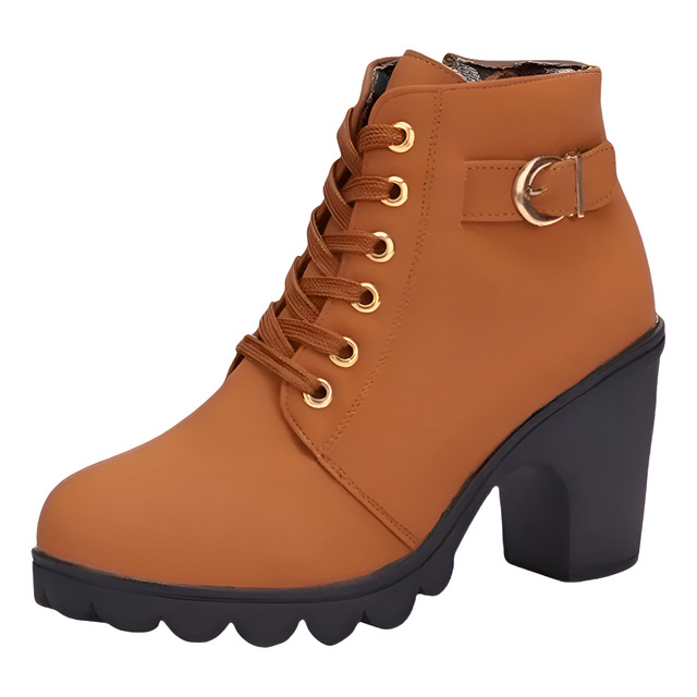 Botines De Mujer Con Tacón Martin Boots