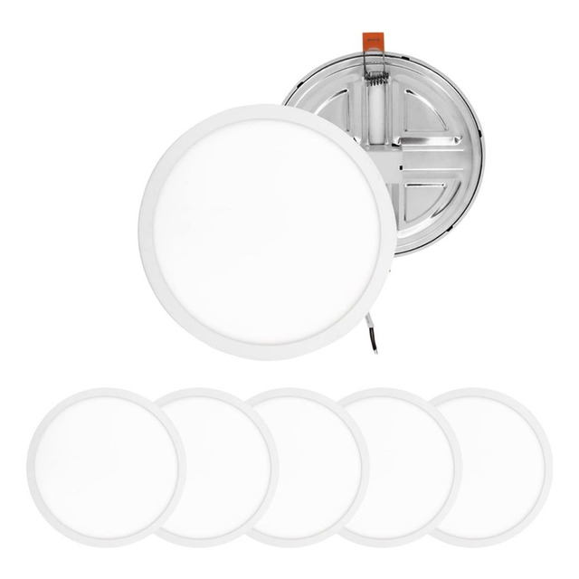 Mercado libre: Lampara Luminaria Luz 18w Ajustable 175mm Diametro 5 Piezas