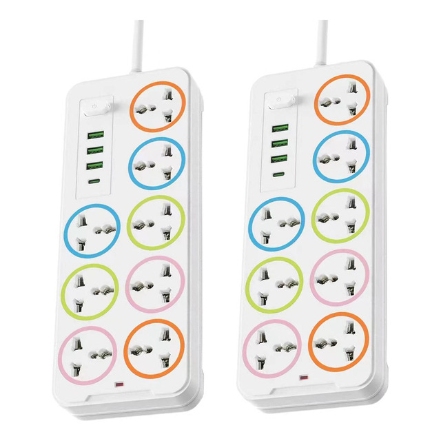 2 Multicontactos Usb 2500w,2m