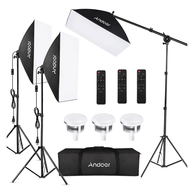 Mercado libre: Kit De Luces De Fotografía De Estudio Andoer Set De Iluminac