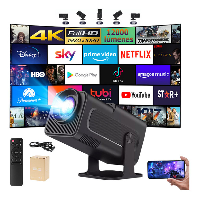 Proyector Gearelec PowerLite Hy320 12000lm negro 127V