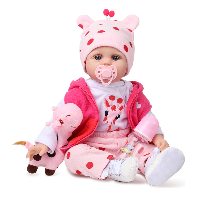 Mercado libre: 55cm Muñeca De Bebé Reborn Bebé Niña De Silicona Y Algodón