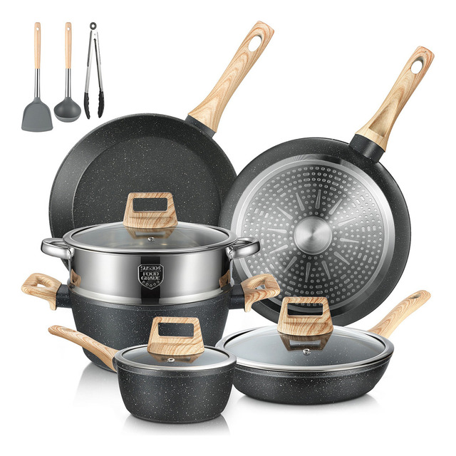 Mercado libre: Juego De Sartenes Y Ollas 12 Piezas Bateria De Cocina