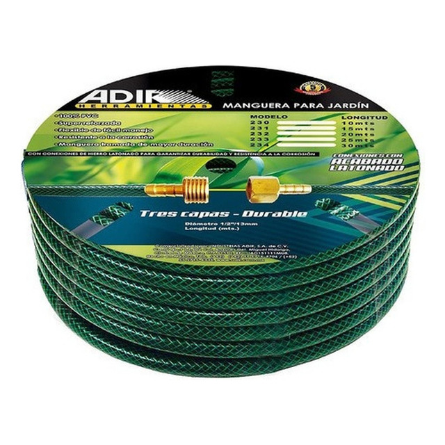 Manguera De Agua Para Jardín Adir 233 Verde 25 M Color Verde