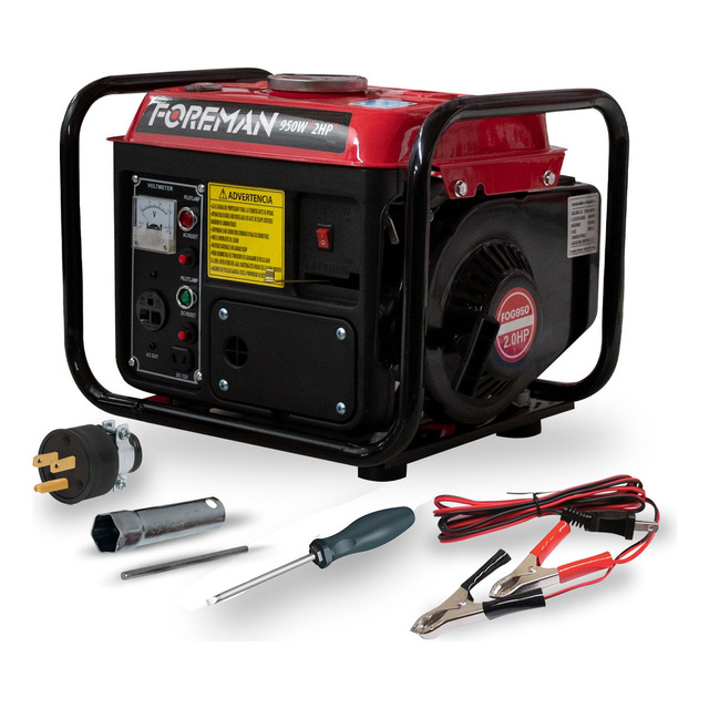 Generador Portátil A Gasolina Foreman 950w Monofásico 110v