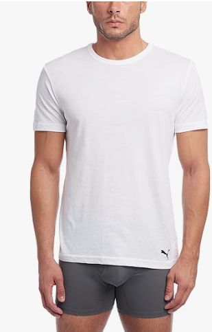 PUMA Paquete de 3 Camisetas de Cuello Redondo