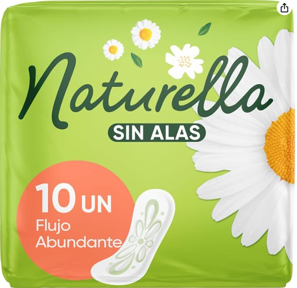Naturella Con Manzanilla Sin Alas