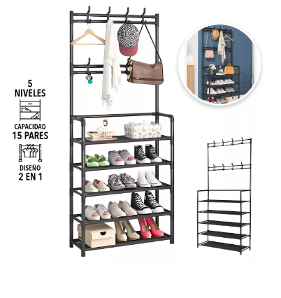 Perchero Zapatera 2 En 1 Organizador