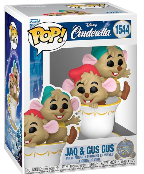 Funko Pop! Disney: Cinderella’s 75th Anniversary – Jaq and Gus Gus (Este producto saldrá a la venta el 7 de diciembre de 2025.)
