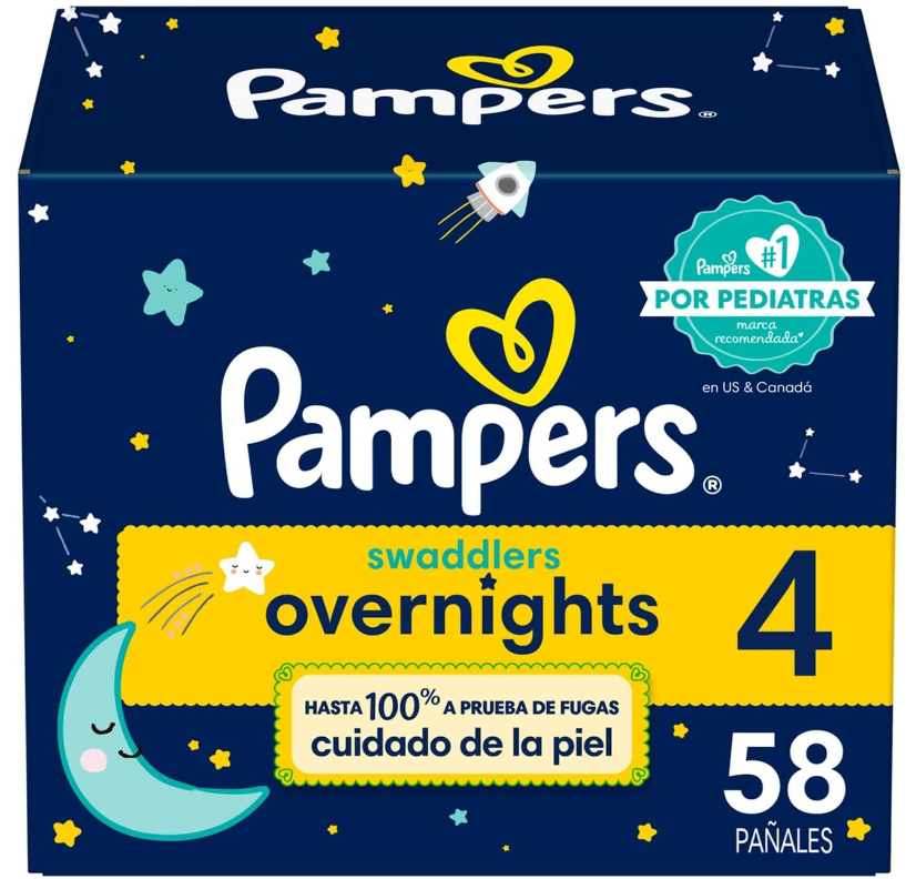 Pampers Overnight  Pañales Etapa 4