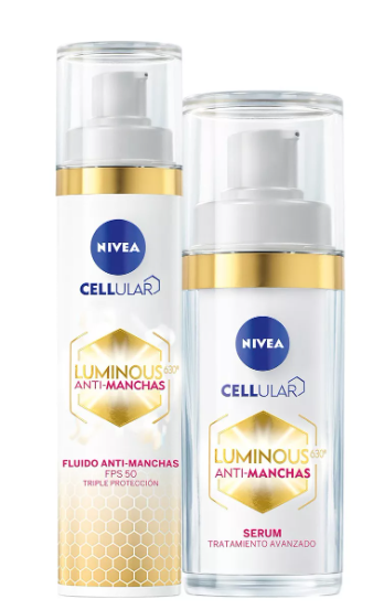 Serum + Fluido Nivea Cellular Luminous 630° Antimanchas 2 pz