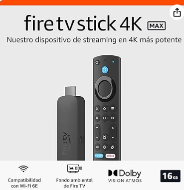 Dispositivo de streaming Amazon Fire TV Stick 4K Max