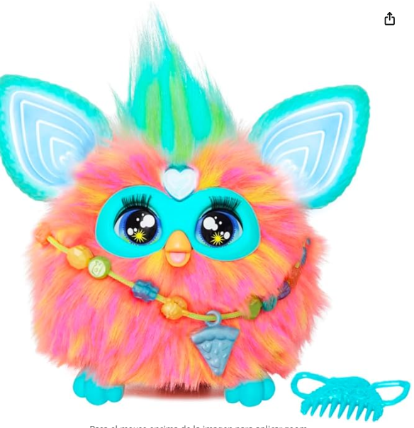 Furby Coral Peluche Electrónico Interactivo