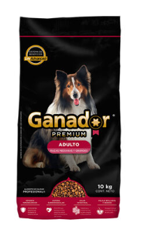 Ganador Premium Alimento Seco Perro Adulto Razas Medianas y Grandes 10 Kg