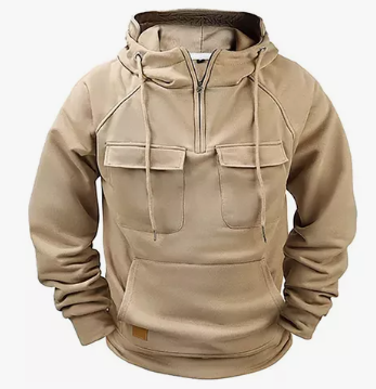 Sudadera Táctica Con Cremallera Y Múltiples