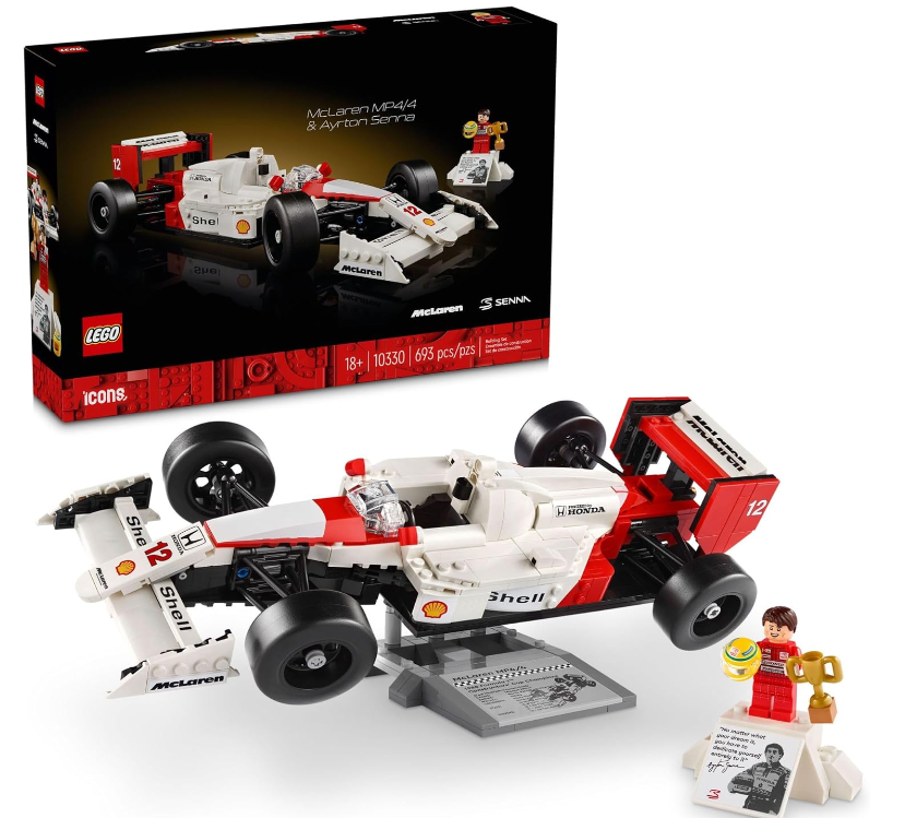 LEGO Icons McLaren MP4/4 y Ayrton Senna