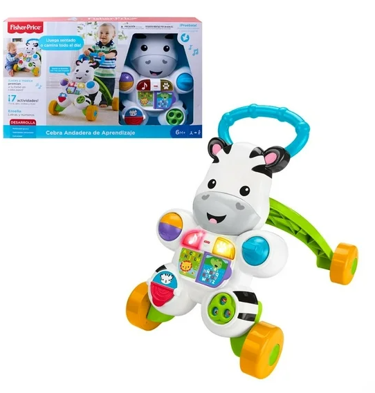 Andadera de Aprendizaje Fisher-Price Ríe y Aprende Cebra