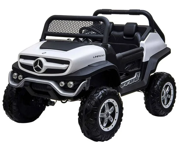 Montable Eléctrico Mercedes Benz Unimog Blanco