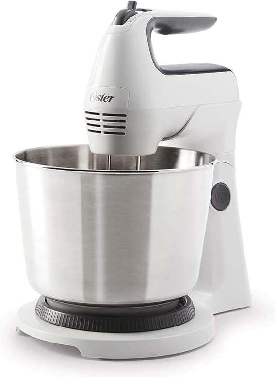 Oster Batidora mano/pedestal blanca con tazon