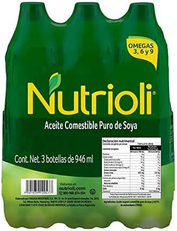 Nutrioli Aceite de Soya Tripack + Barilla Pasta Spaghetti