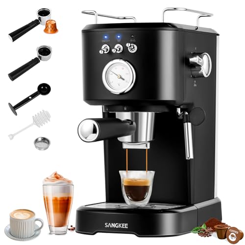 SANGKEE Máquina de Espresso y Capuchino