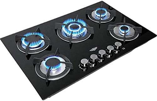 Gutstark Parrilla de Gas Empotrable 5 Quemadores