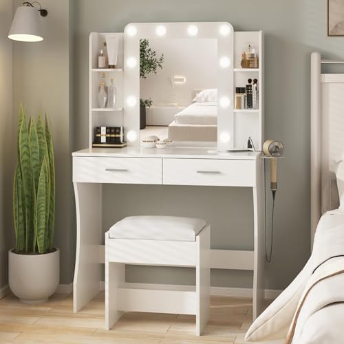 Tocador Vanity con Espejo Luz Led