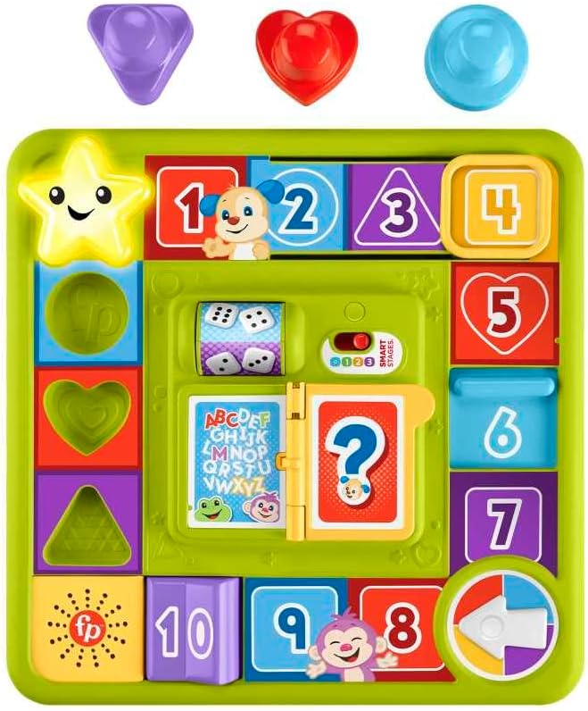 Fisher-Price RIE y Aprende Juguete para Bebés Mi Primer Juego de Mesa